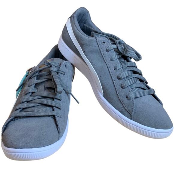 New Puma soft foam comfort tennis shoe grey and white. Size 7.5‎ - Picture 1 of 11